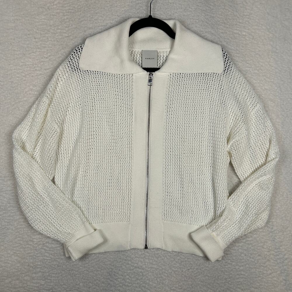 Varley Cream Knit Cardigan